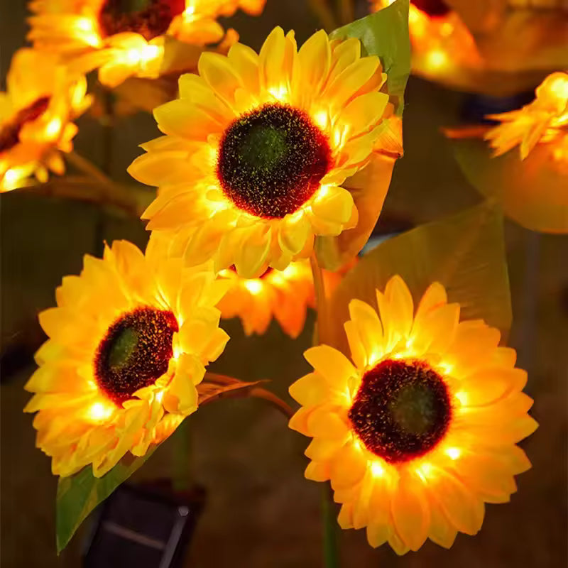 Velora™ Golden Bloom – תאורת חמניות סולארית לגינה