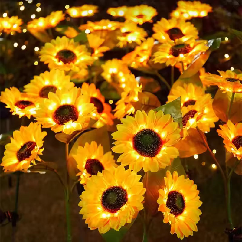 Velora™ Golden Bloom – תאורת חמניות סולארית לגינה