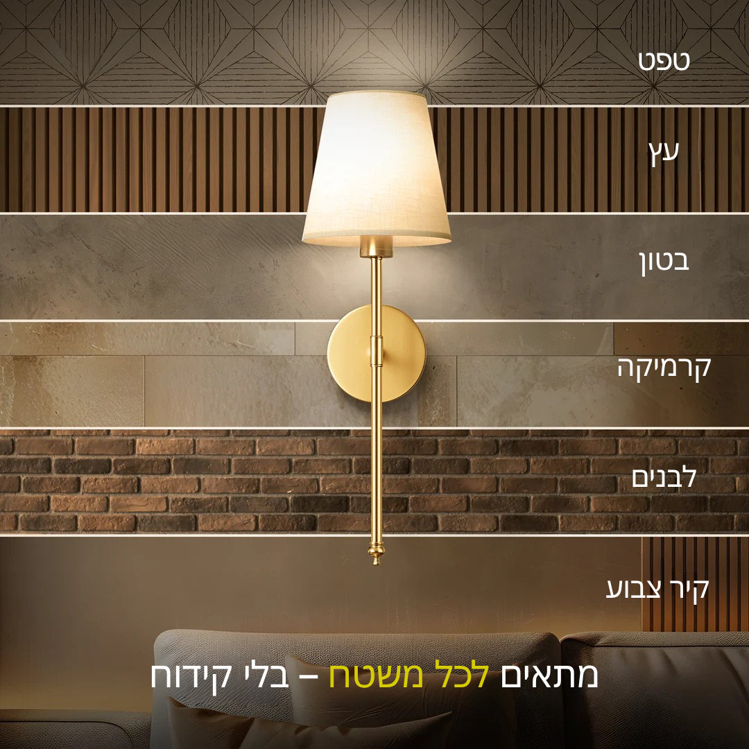 Velora™ Aura Wall Light - תאורת קיר יוקרתית לבית מודרני