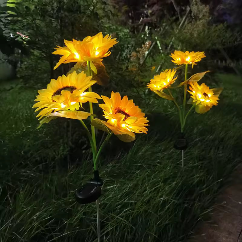 Velora™ Golden Bloom – תאורת חמניות סולארית לגינה