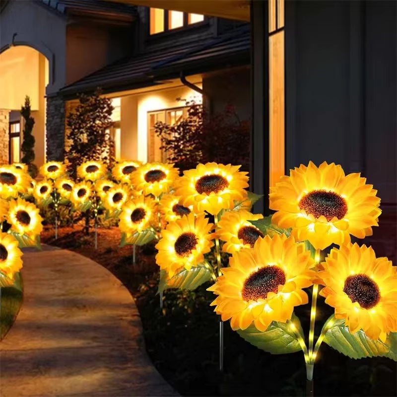 Velora™ Golden Bloom – תאורת חמניות סולארית לגינה